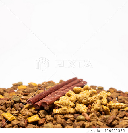 Treats for cats meat sticks sausages and catnip cookies. Treats for cats meat sticks sausages and catnip cookies. 110695386