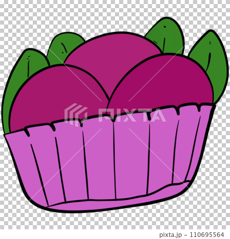 The illustration of a cupcake The illustration of a cupcake 110695564