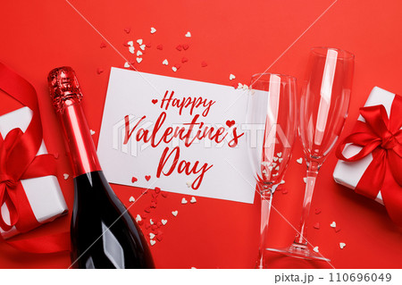 Champagne and gift Champagne and gift 110696049
