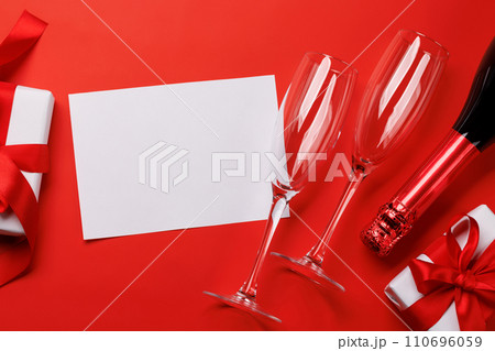 Champagne and gift 110696059