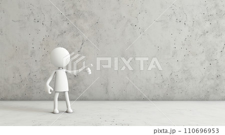 Guiding Vision: 3D Rendered Stick Figure Points the Way. Generative AI	 110696953