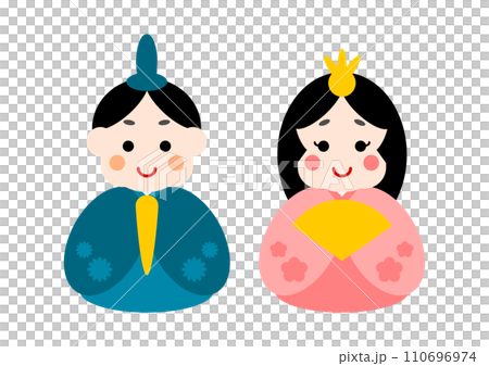 Illustration of the Imperial Palace of Hinamatsuri 110696974