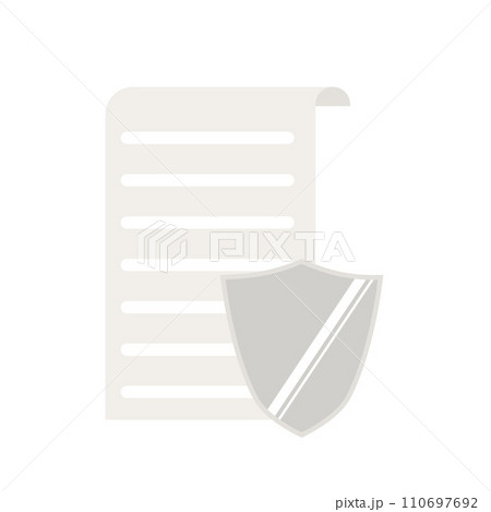 NDA concept. Non disclosure agreement. Confidentiality contract between employee and employer. Vector illustration 110697692