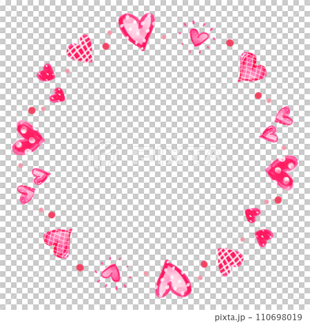 Valentine heart frame 110698019
