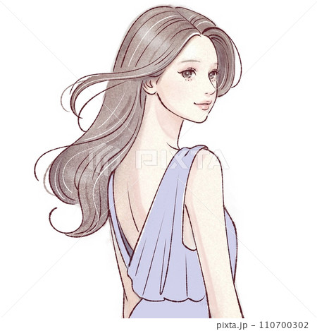 女性・女の子のイラスト素材 女性・女の子のイラスト素材 110700302