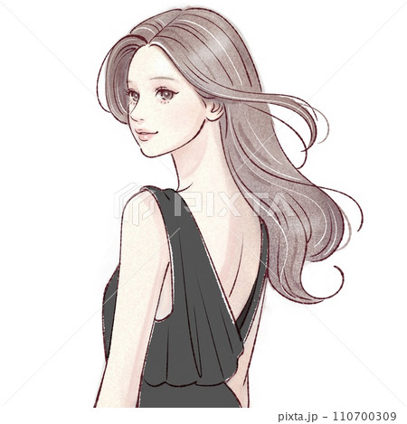 女性・女の子のイラスト素材 110700309