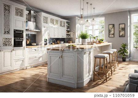 オシャレな　ハイセンス最新キッチン　北欧 110701059