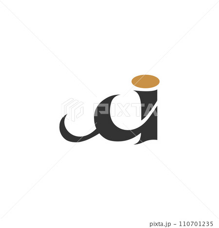Alphabet letters Initials Monogram logo YI, IY, Y and I 110701235
