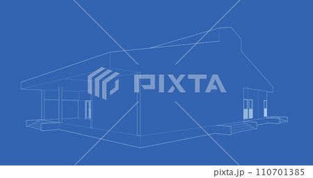 3D illustration of building project 3D illustration of building project 110701385