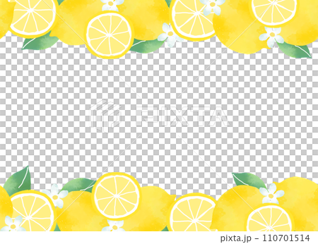 Refreshing lemon decorative frame Refreshing lemon decorative frame 110701514