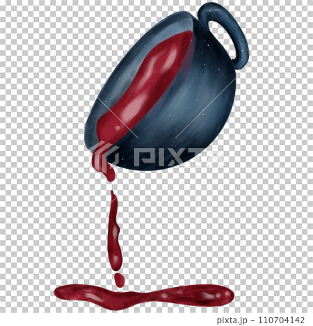 Deep blue Cup of red coffee Deep blue Cup of red coffee 110704142