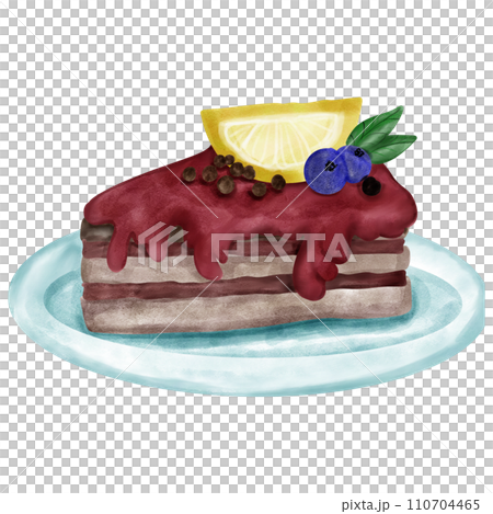 Chocolate and strawberry cream cake Chocolate and strawberry cream cake 110704465