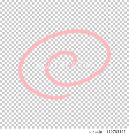 手書きのピンク色の二重丸 - 正解･とても良い･重要のイメージ素材のイラスト素材 [110705165] - PIXTA