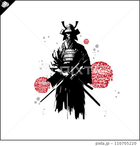 Samurai. Japan warrior whith katana sward. 110705220