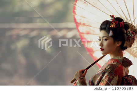 着物美人の背景画像_vol.02 110705897