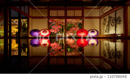 宝徳寺の床もみじライトアップ 110706048