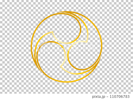 Kage left three tomoe gold 110706783