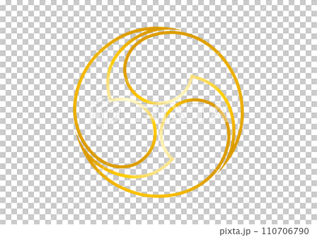 Shadow right three tomoe gold Shadow right three tomoe gold 110706790