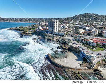 Aerial view of the La Jolla coastline, California, USA Aerial view of the La Jolla coastline, California, USA 110707623