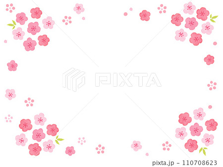 桃の花 雛祭り 背景イラスト 桃の花 雛祭り 背景イラスト 110708623
