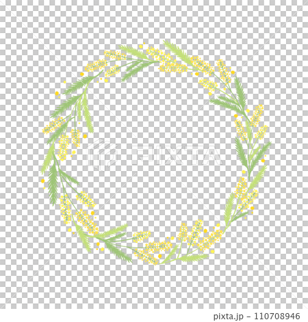 ミモザのフレームイラスト 110708946