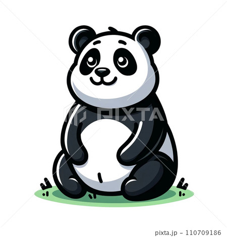 Panda illustration cute - Stock Illustration [110709186] - PIXTA