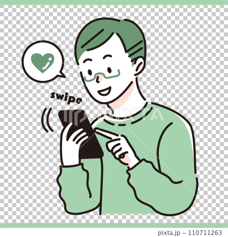 A man communicating with his wife on a smartphone 02 A man communicating with his wife on a smartphone 02 110711263