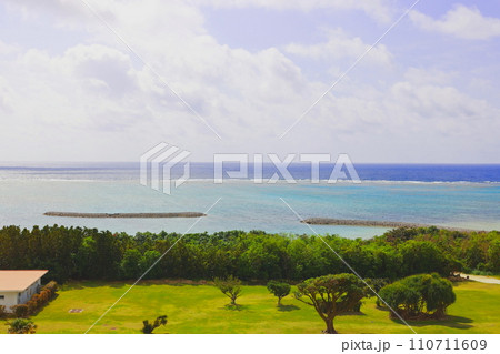 石垣島のANA石垣リゾートから見えるマエサトビーチ 110711609