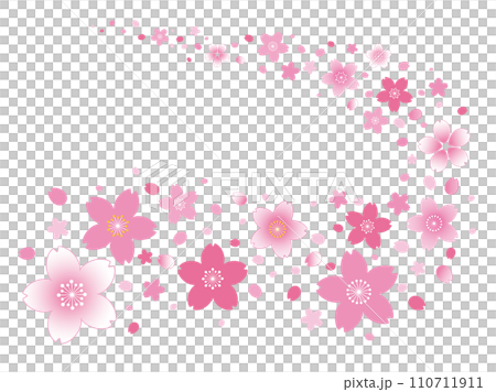 桜イラスト 110711911