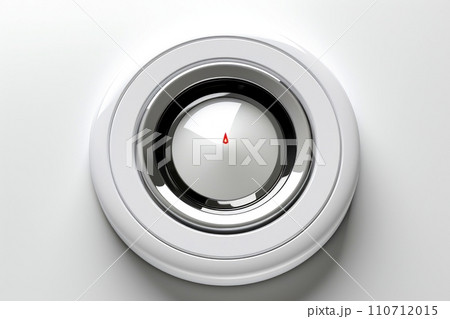 Abstract high tech button on white background,...のイラスト素材 [110712015 ...