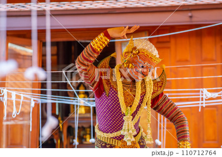 Art culture Thailand Dancing in masked khon in literature ramayana Art culture Thailand Dancing in masked khon in literature ramayana 110712764