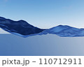 Digitally generated 3D abstract blue floating wave background 110712911