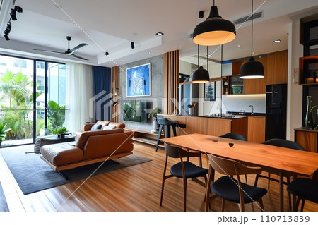 広々としたダイニングキッチン AI生成画像 AI画像 広々としたダイニングキッチン AI生成画像 AI画像 110713839