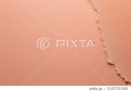 Cute peach color or pale orange tone paint on environmental friendly cardboard box blank paper texture background with space minimal style 110715580