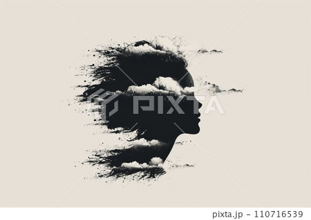 悩める心と複雑な心理状態を抽象的かつアーティスティックに表現した心のアート AI画像 9 悩める心と複雑な心理状態を抽象的かつアーティスティックに表現した心のアート AI画像 9 110716539