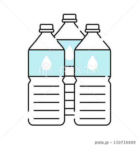 ペットボトルの水 3本 110716889