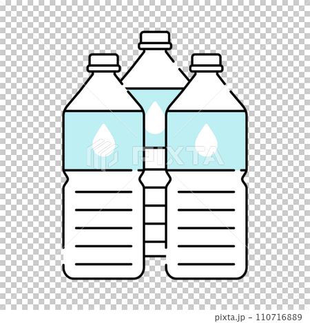 ペットボトルの水 3本 110716889