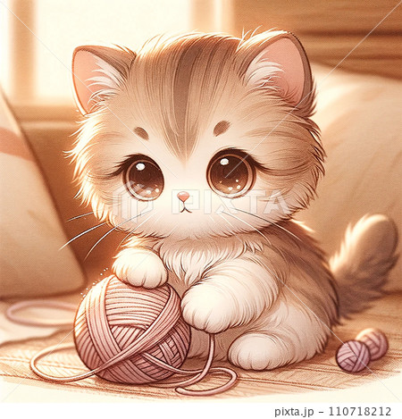 かわいい猫のイラスト | AI生成画像 かわいい猫のイラスト | AI生成画像 110718212