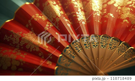 Cartoonish Charm: Eastern-Inspired Motifs Grace a Chinese New Year Design with Bold Lines and Colors. 110718489