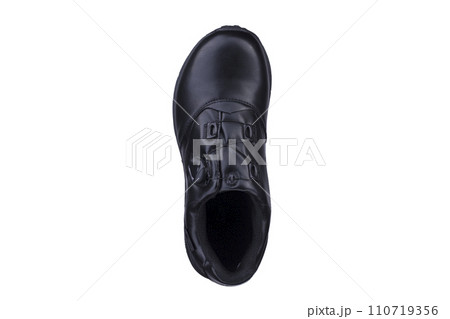 One black sneaker on a white background. Sport shoes. 110719356