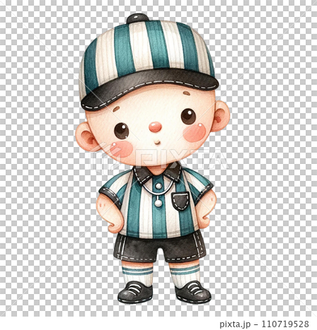 referee watercolor clipart. Ai Generate 110719528