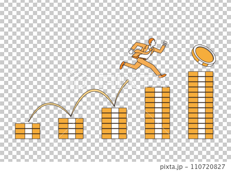 資産形成のイメージイラスト 110720827