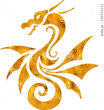 Gold Dragon - Digital Painting. 110721111