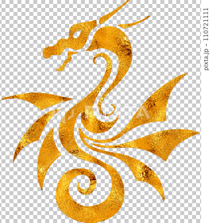 Gold Dragon - Digital Painting. 110721111