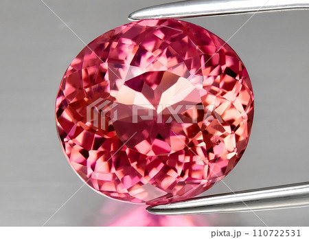 natural pink tourmaline rubellite gem on the background natural pink tourmaline rubellite gem on the background 110722531