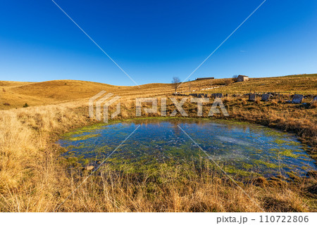 Autumn Landscape of Lessinia Plateau Regional Natural Park - Italy 110722806