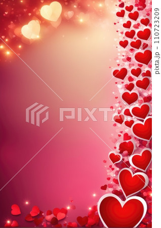 saint valentine's day background with copy space. Holiday love backdrop with hearts saint valentine's day background with copy space. Holiday love backdrop with hearts 110723209