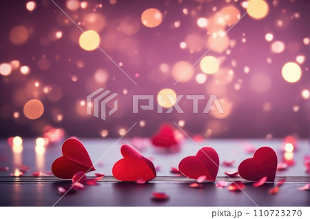 saint valentine's day background with copy space. Holiday love backdrop with hearts saint valentine's day background with copy space. Holiday love backdrop with hearts 110723270