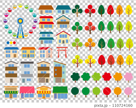 イラストマップ素材 イラストマップ素材 110724160