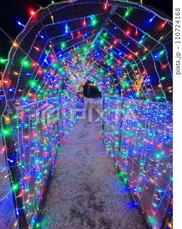 女川駅前のイルミネーション 110724168